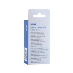 iggual cable USB-A/micro-USB 100 cm blanco