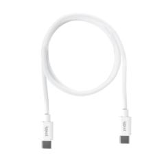 iggual Cable USB-C/USB-C 100 cm blanco Q3.0 3A 60W