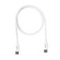 iggual Cable USB-C/USB-C 100 cm blanco Q3.0 3A 60W