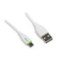 iggual cable USB-A/micro-USB 100 cm blanco