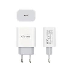 Aisens Cargador 20W USB-C PD3.0 1xUSB-C Blanco