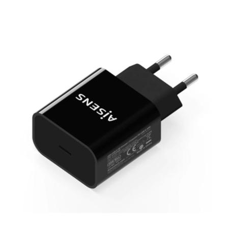 Aisens Cargador 20W USB-C PD3.0 1xUSB-C Negro