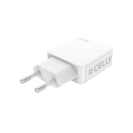 Celly Cargador 1 Usb-C 1 Usb- A 45w