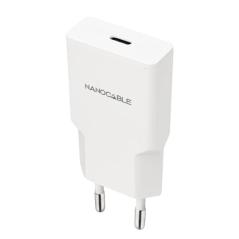 Nanocable Cargador USB-C/PD + USB-A/QC 30W Blanco