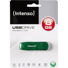 Intenso 3502460 Lápiz USB 2.0 Rainbow 8GB Verde