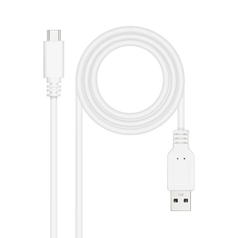 Nanocable Cable USB 2.0 3A USB-C-M/M 1.5M Blanco