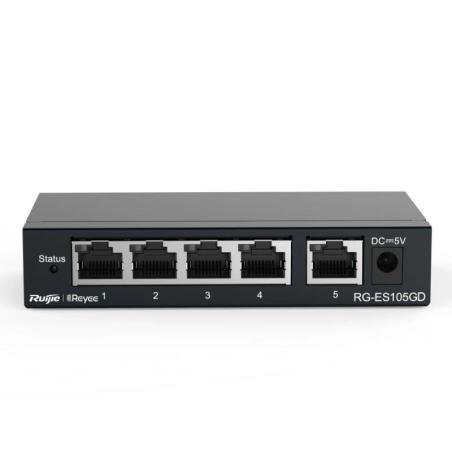 Ruijie Unmanaged Switch 5xGb RJ45 Steel Case