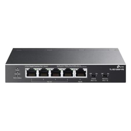 TP-Link TL-SG1005P-PD Switch 1xPoE++ In 4xPoE+ Out