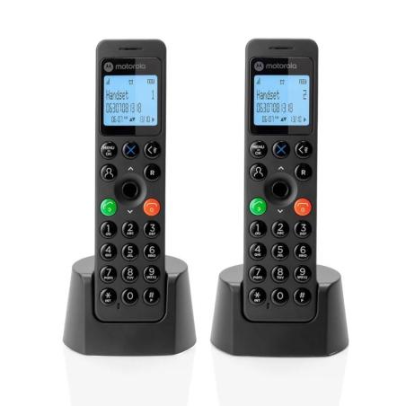 MOTOROLA DOT202 teléfono DECT DUO Negro