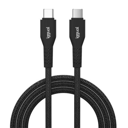 iggual Cable USB-C a tipo C 60W 3A 100 cm trenzado