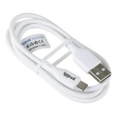 iggual Cable USB-A/USB-C 100 cm blanco Q3.0 3A