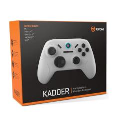 KROM Gamepad KADOER Wireless Mult Plat. 5.0 Blanco