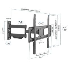 iggual SPTV13 Soporte TV pared Full 37-75" 50 kg