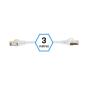 iggual Latiguillo CAT7 SFTP LSZH 3 metros blanco