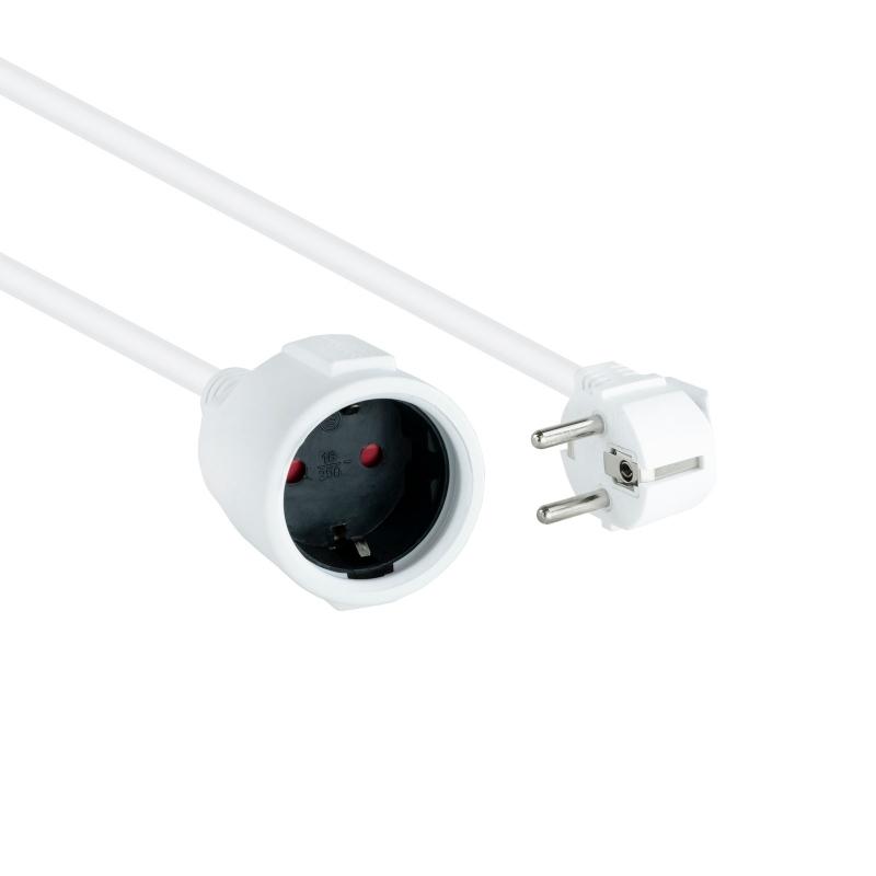 Nanocable Cable Alim. Alargador schuko blanco 2 M Nanocable Cable Alim. Alargador schuko blanco 2 M