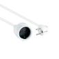 Nanocable Cable Alim. Alargador schuko blanco 2 M Nanocable Cable Alim. Alargador schuko blanco 2 M
