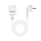 Nanocable Cable Alim. Alargador schuko blanco 2 M Nanocable Cable Alim. Alargador schuko blanco 2 M