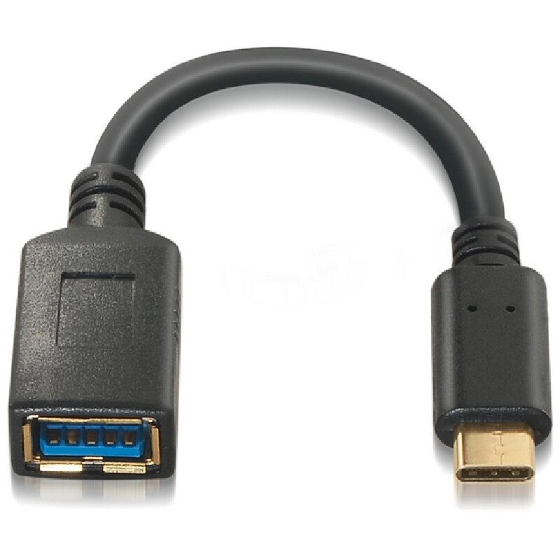 Nanocable Cable USB 3.1 Gen1 3A, USB-C/M-A/F, 15cm Nanocable Cable USB 3.1 Gen1 3A, USB-C/M-A/F, 15cm