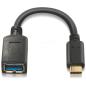 Nanocable Cable USB 3.1 Gen1 3A, USB-C/M-A/F, 15cm Nanocable Cable USB 3.1 Gen1 3A, USB-C/M-A/F, 15cm