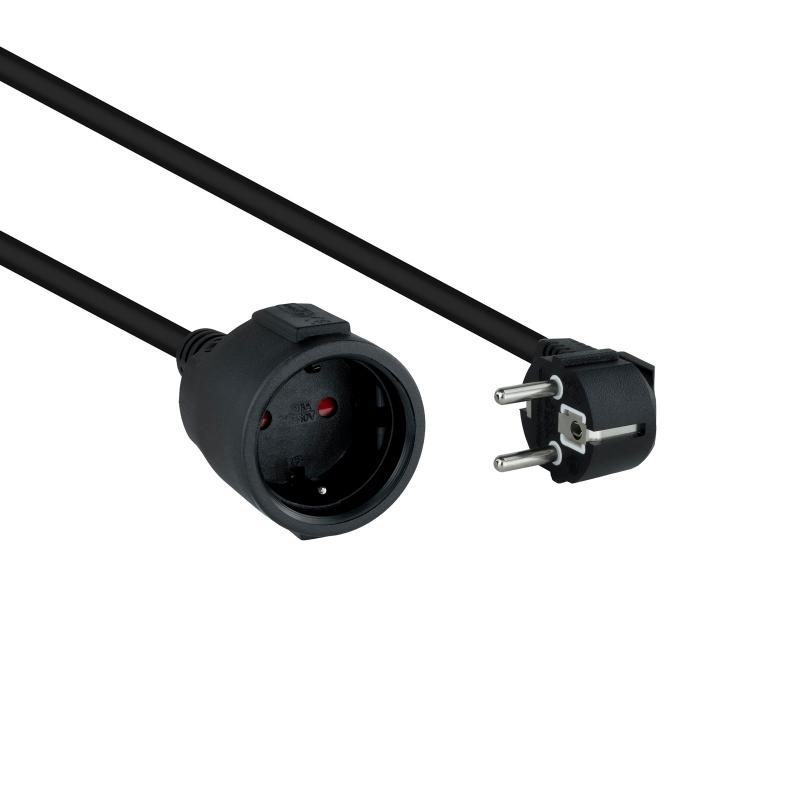 Nanocable Cable Alim. Alargador schuko negro 3 M Nanocable Cable Alim. Alargador schuko negro 3 M