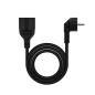 Nanocable Cable Alim. Alargador schuko negro 3 M Nanocable Cable Alim. Alargador schuko negro 3 M