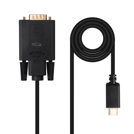 Nanocable Cable Conversor USB-C/M a VGA/M 1,8 M