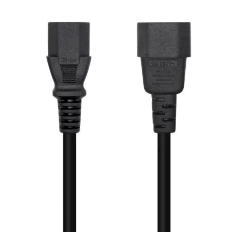 Aisens Cable alimentación C13/H-C14/M negro 1.5m