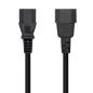 Aisens Cable alimentación C13/H-C14/M negro 1.5m