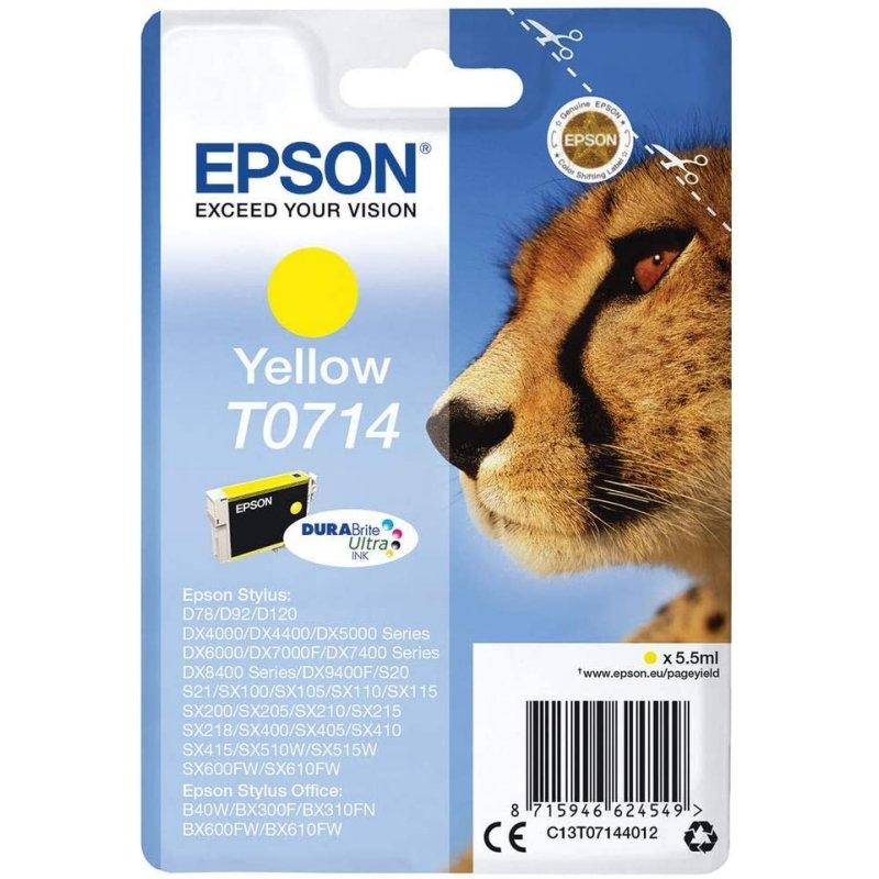 Epson Cartucho T0714 Amarillo Epson Cartucho T0714 Amarillo