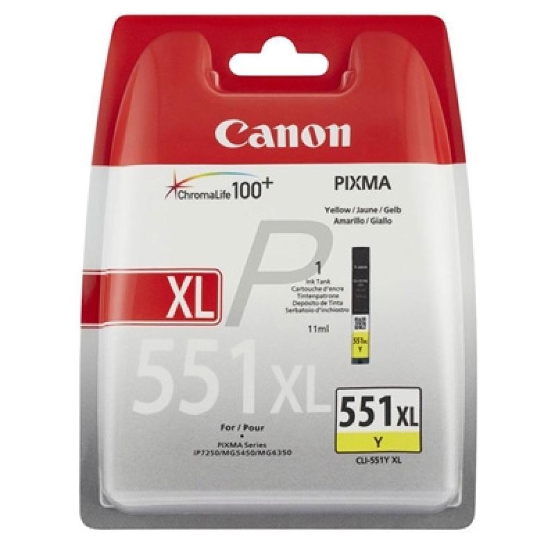 Canon Cartucho CLI-551Y XL Amarillo Canon Cartucho CLI-551Y XL Amarillo