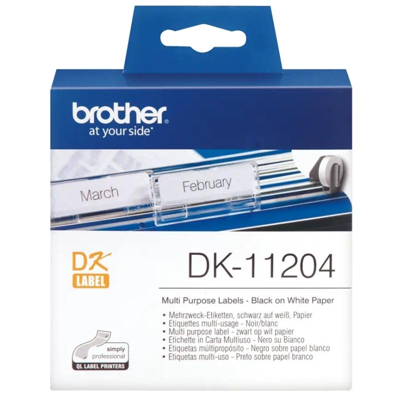 Brother Etiquetas DK11204 Multiuso 17x54 mm 400 ud Brother Etiquetas DK11204 Multiuso 17x54 mm 400 ud
