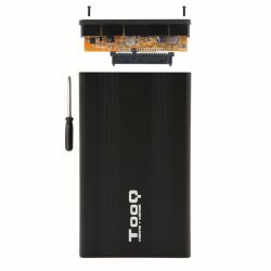 TooQ TQE-2510B caja HD 2.5" SATA USB 2.0 Negra