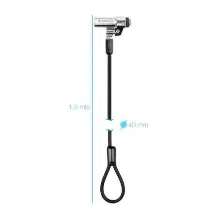 Tooq Cable seguridad T-Nano con llave 1.5m