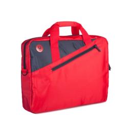 MONRAY Maletín Portátil 15,6" Bolsillo Ext. Rojo