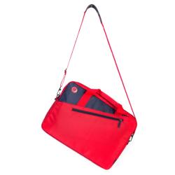 MONRAY Maletín Portátil 15,6" Bolsillo Ext. Rojo