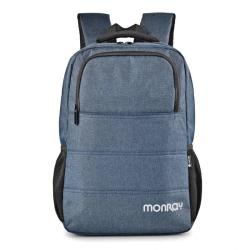 MONRAY Mochila SACKSCHARTER 15,6" Azul jaspeado