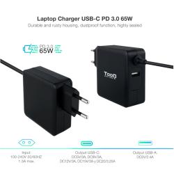 Tooq Cargador portátil conector USB-C 65W