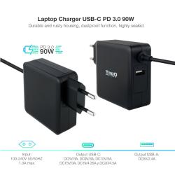 Tooq Cargador portátil conector USB-C 90W