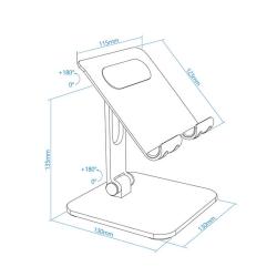 Tooq Soporte mesa Tablet hasta 13"