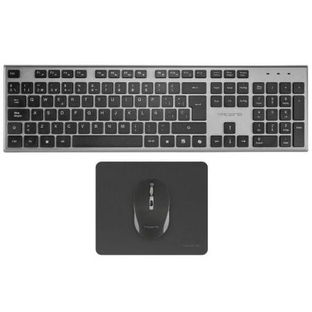 Tacens 3EN1 Teclado+Ratón+Alfom Inalámbrico Negro
