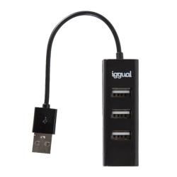 iggual Hub USB 2.0 x 4 puertos HUB-A-4p