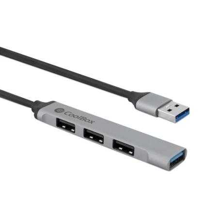 Coolbox HUB ALU USB-A (1XUSB3.0+3XUSB2.0)