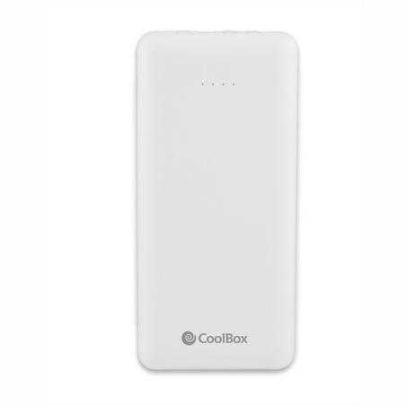 COOLBOX POWERBANK 10K MAH BLANCO CABLES INTEGRADOS