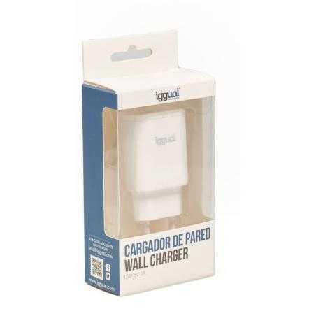 iggual Cargador de pared 1xUSB 5V/2A (10W)