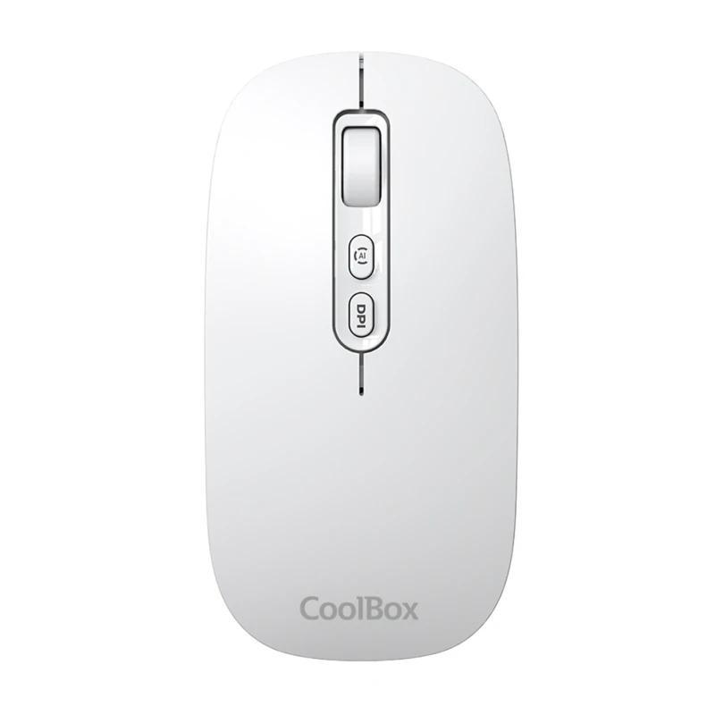 Coolbox Ratón W02-IA Inalámbrico RF+BT Blanco Coolbox Ratón W02-IA Inalámbrico RF+BT Blanco