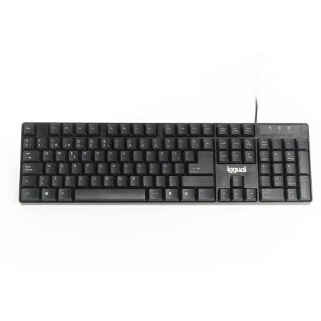 iggual Teclado USB estándar CK-FRAMELESS-105T