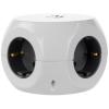 Ewent EW3939 REGLETA CUBO 3 TOMAS/3 USB BLANCO