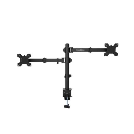 COOLBOX Soporte Monitor+Portátil Monobrazo Acero