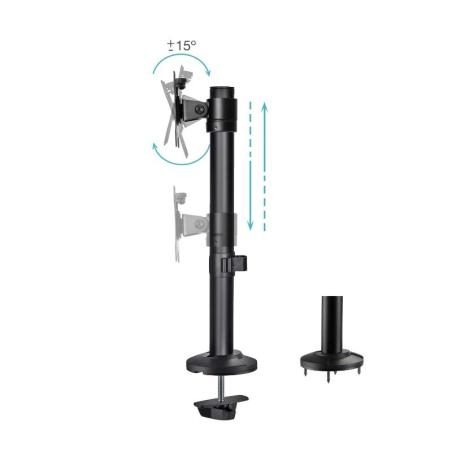 Tooq DB1131TN-B Soporte mesa 17-32" Negro