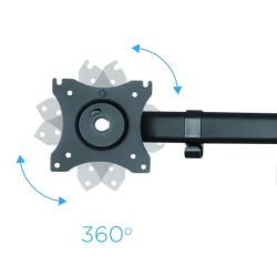 Tooq DB1327TN-B Soporte Monitor Mesa 3Brazos 13-27